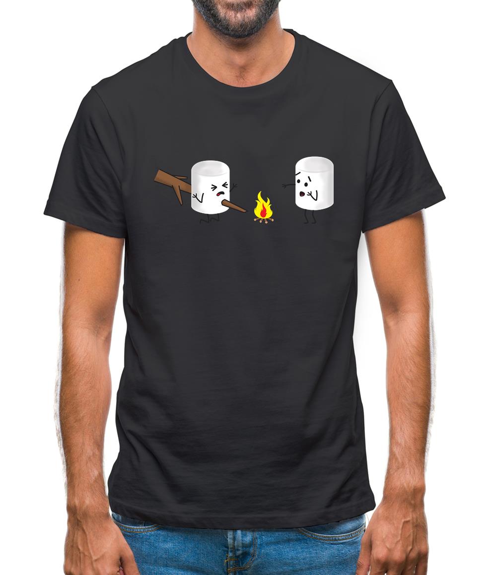 Marshmallow Horror Scene Mens T-Shirt Marshmallow Horror Scene Mens T-Shirt