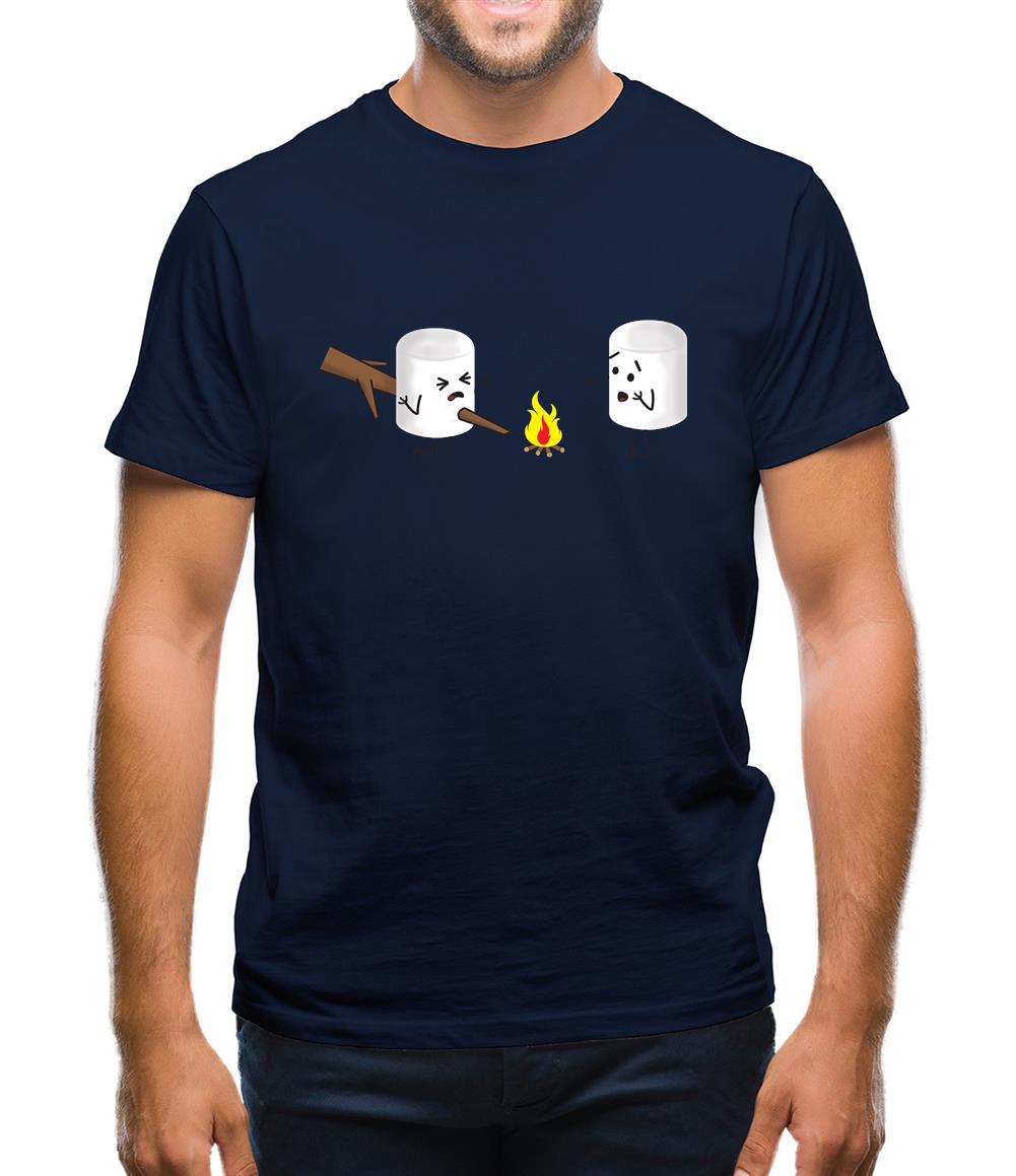 Marshmallow Horror Scene Mens T-Shirt Marshmallow Horror Scene Mens T-Shirt