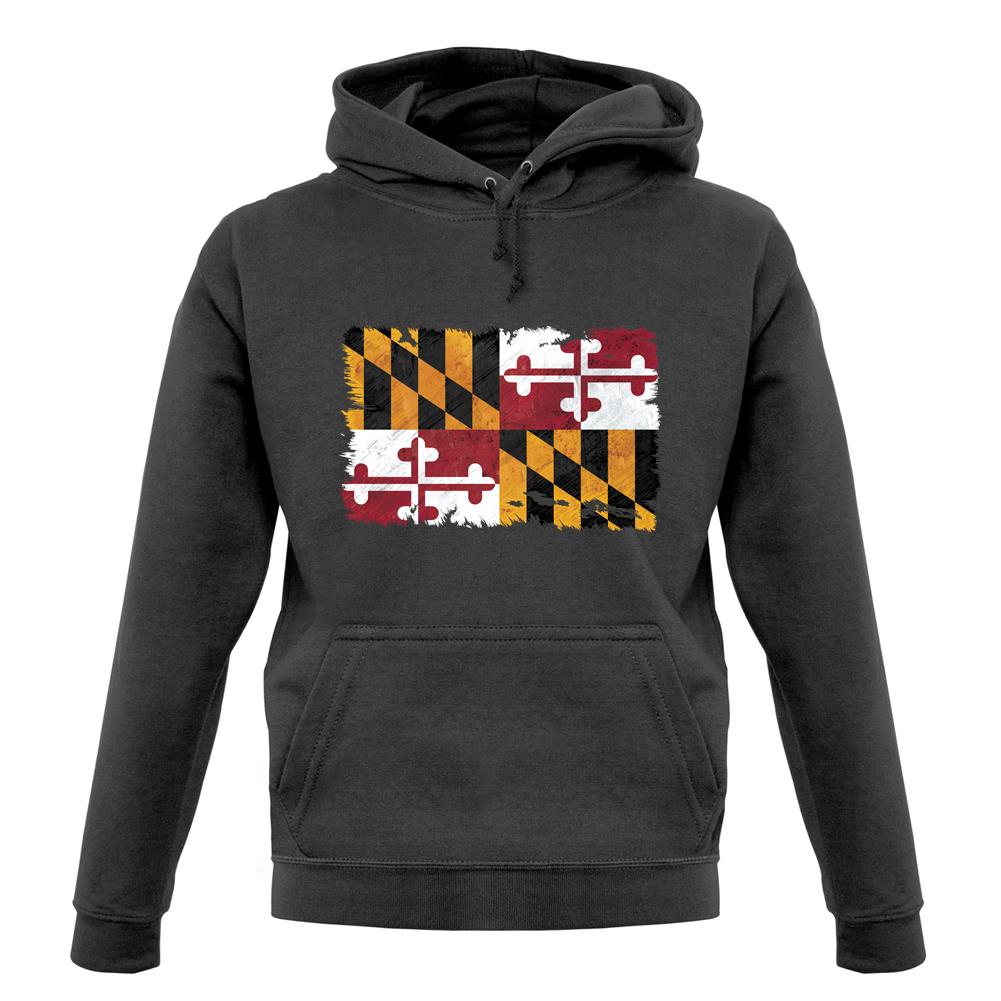 Maryland Grunge Style Flag unisex hoodie Maryland Grunge Style Flag unisex hoodie