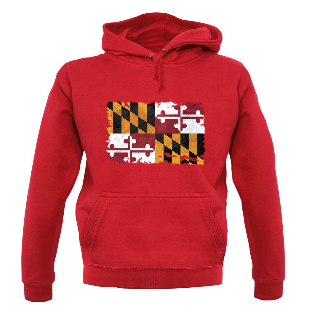 Maryland Grunge Style Flag unisex hoodie Maryland Grunge Style Flag unisex hoodie