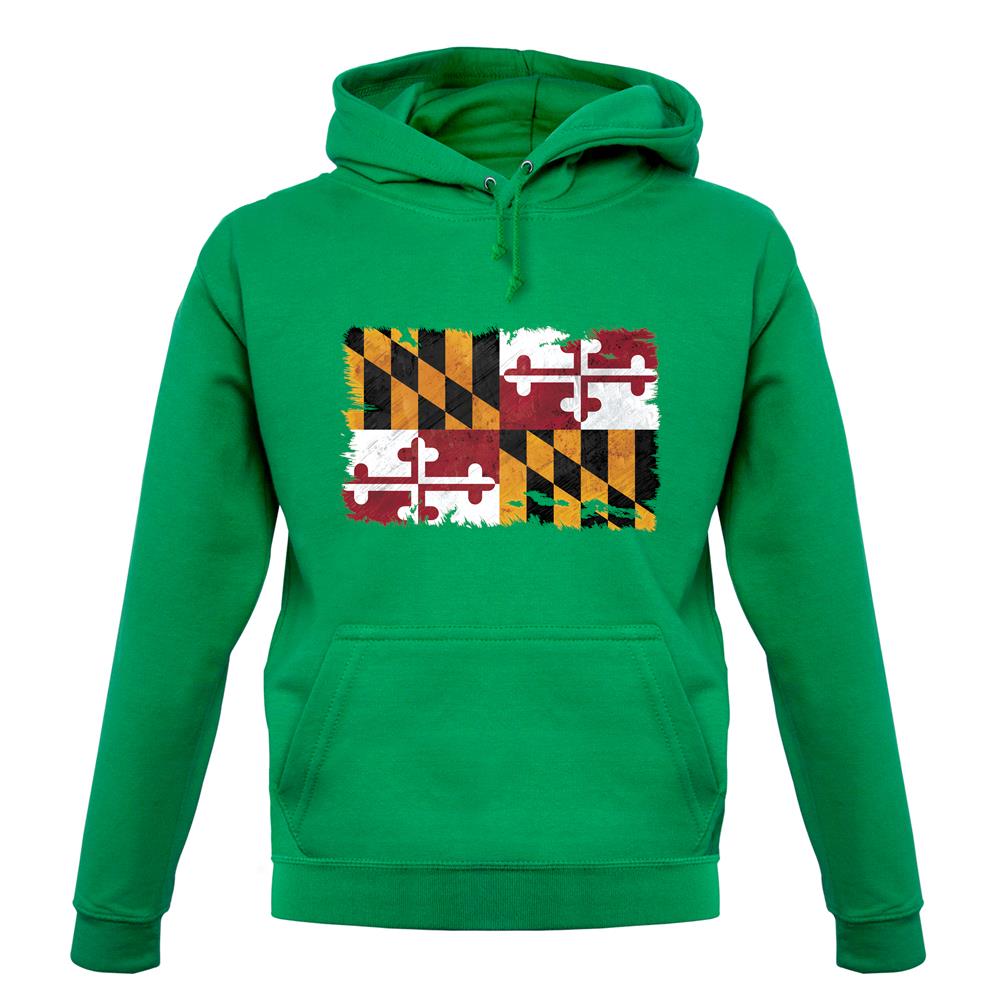 Maryland Grunge Style Flag unisex hoodie Maryland Grunge Style Flag unisex hoodie
