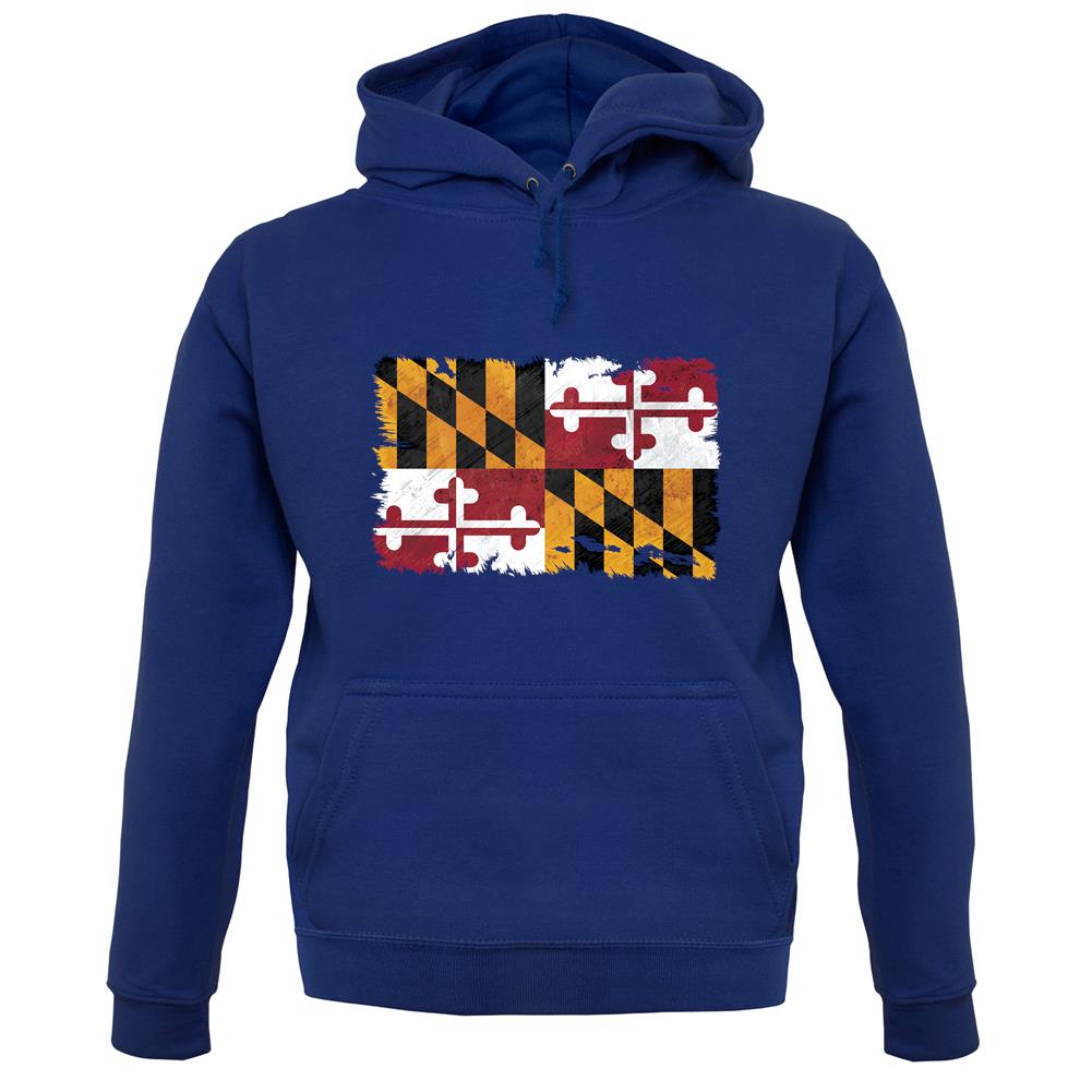 Maryland Grunge Style Flag unisex hoodie Maryland Grunge Style Flag unisex hoodie