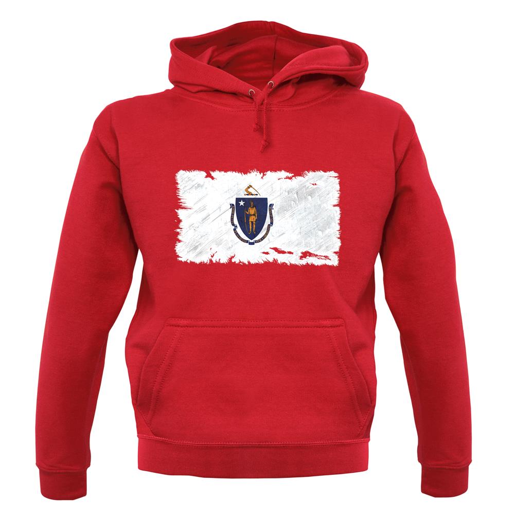 Massachusetts Grunge Style Flag unisex hoodie Massachusetts Grunge Style Flag unisex hoodie