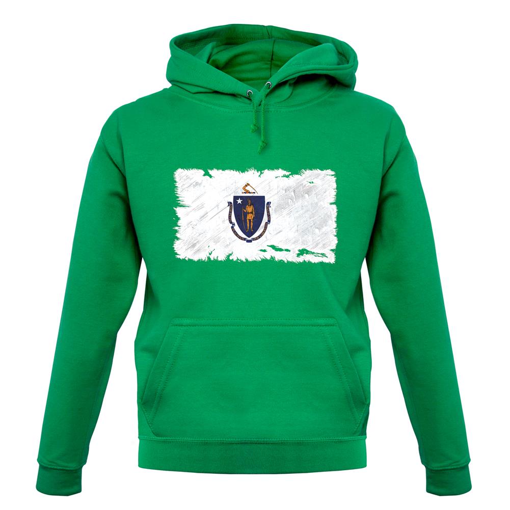 Massachusetts Grunge Style Flag unisex hoodie Massachusetts Grunge Style Flag unisex hoodie