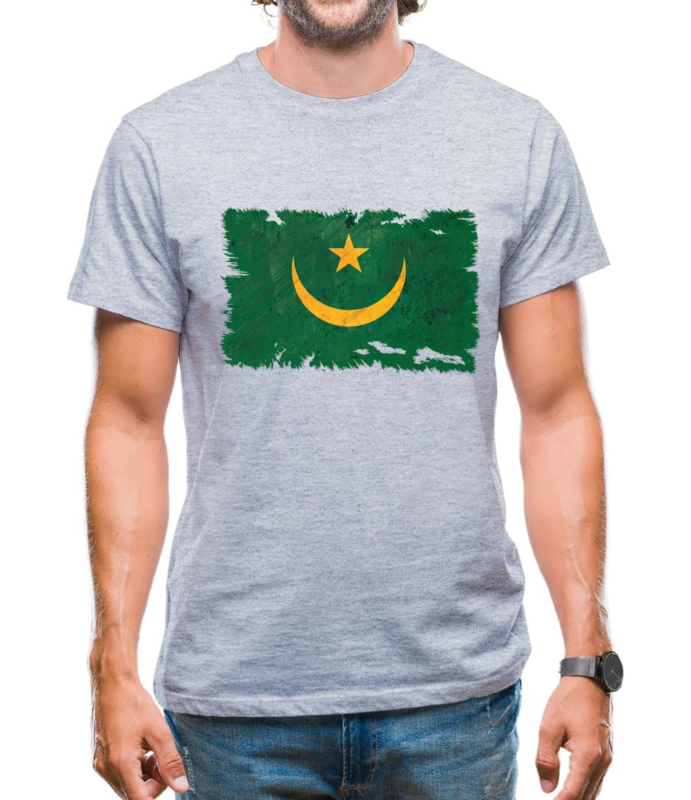 Mauritania Grunge Style Flag Mens T-Shirt Mauritania Grunge Style Flag Mens T-Shirt