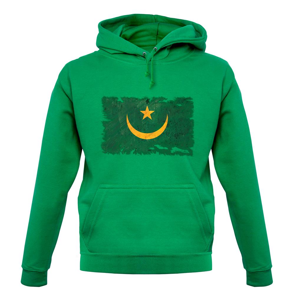 Mauritania Grunge Style Flag unisex hoodie Mauritania Grunge Style Flag unisex hoodie