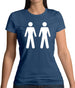 Men Men Toilet Sign Womens T-Shirt Men Men Toilet Sign Womens T-Shirt