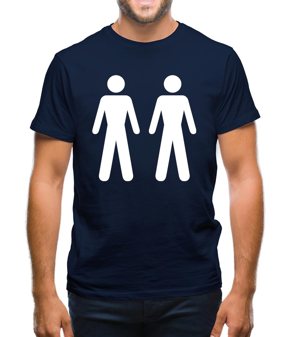 Men Men Toilet Sign Mens T-Shirt Men Men Toilet Sign Mens T-Shirt