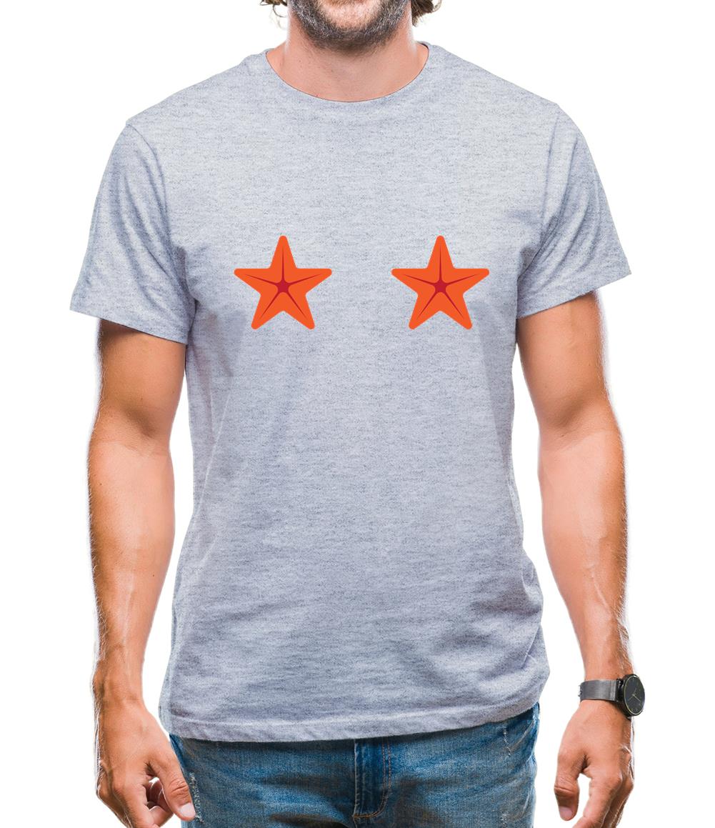 Mermaid Starfish Boobs Mens T-Shirt Mermaid Starfish Boobs Mens T-Shirt