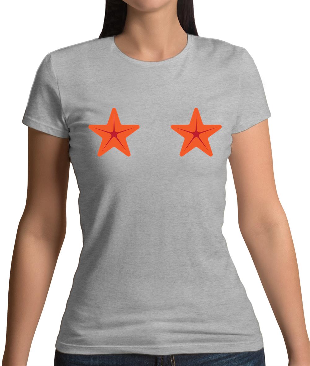 Mermaid Starfish Boobs Womens T-Shirt Mermaid Starfish Boobs Womens T-Shirt