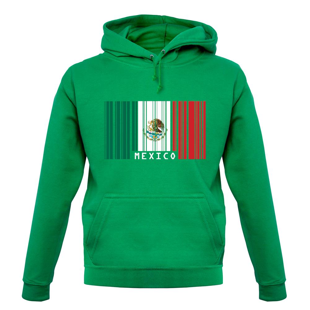 Mexico Barcode Style Flag unisex hoodie Mexico Barcode Style Flag unisex hoodie