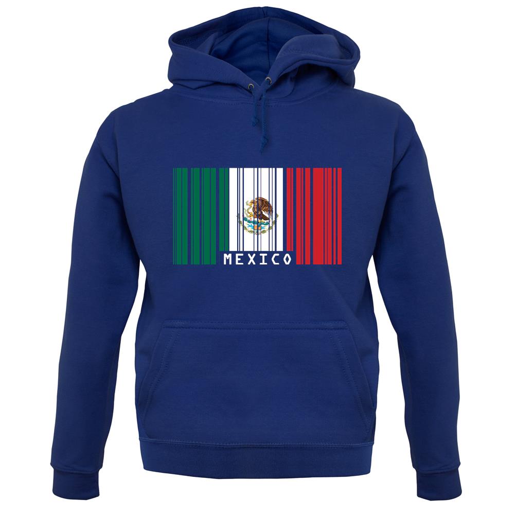 Mexico Barcode Style Flag unisex hoodie Mexico Barcode Style Flag unisex hoodie