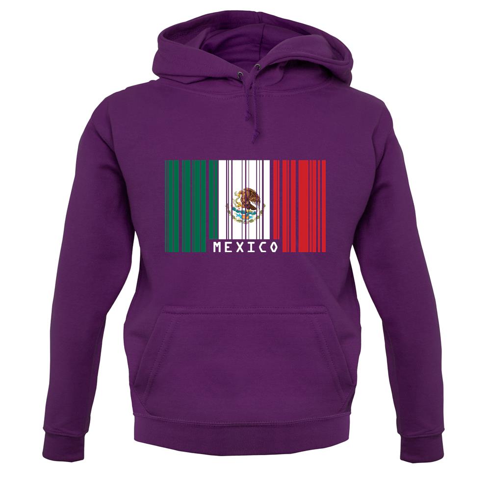 Mexico Barcode Style Flag unisex hoodie Mexico Barcode Style Flag unisex hoodie