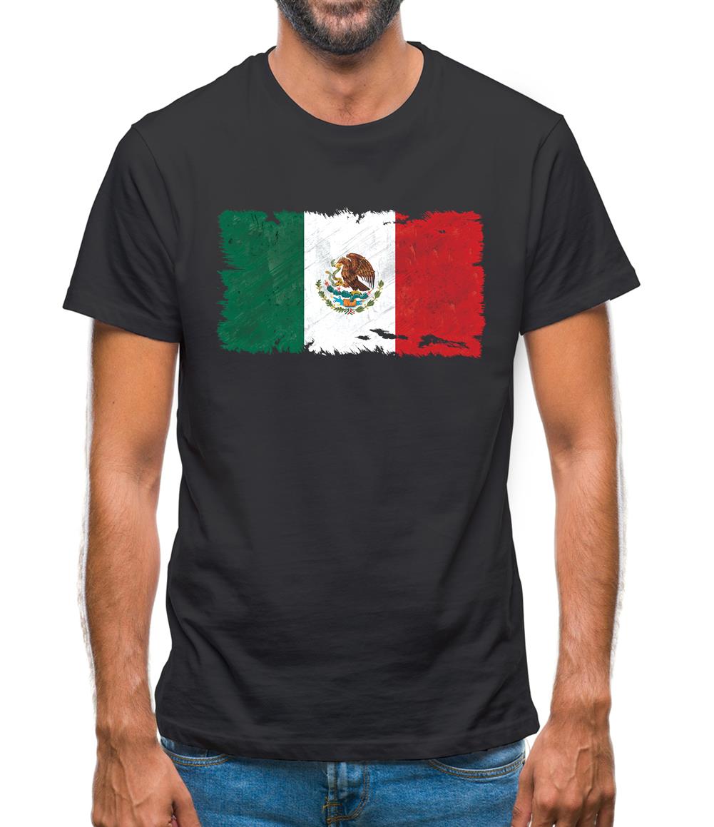 Mexico Grunge Style Flag Mens T-Shirt Mexico Grunge Style Flag Mens T-Shirt