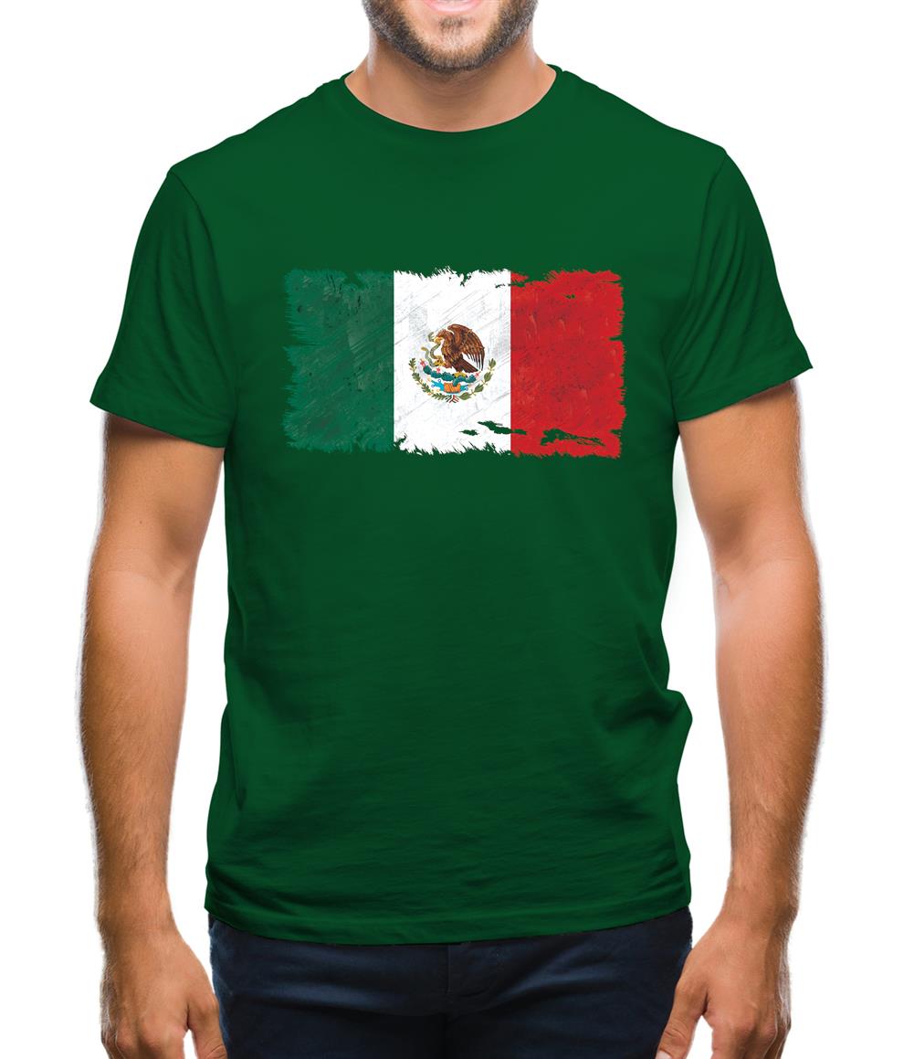 Mexico Grunge Style Flag Mens T-Shirt Mexico Grunge Style Flag Mens T-Shirt
