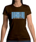Micronesia Barcode Style Flag Womens T-Shirt Micronesia Barcode Style Flag Womens T-Shirt