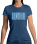 Micronesia Barcode Style Flag Womens T-Shirt Micronesia Barcode Style Flag Womens T-Shirt