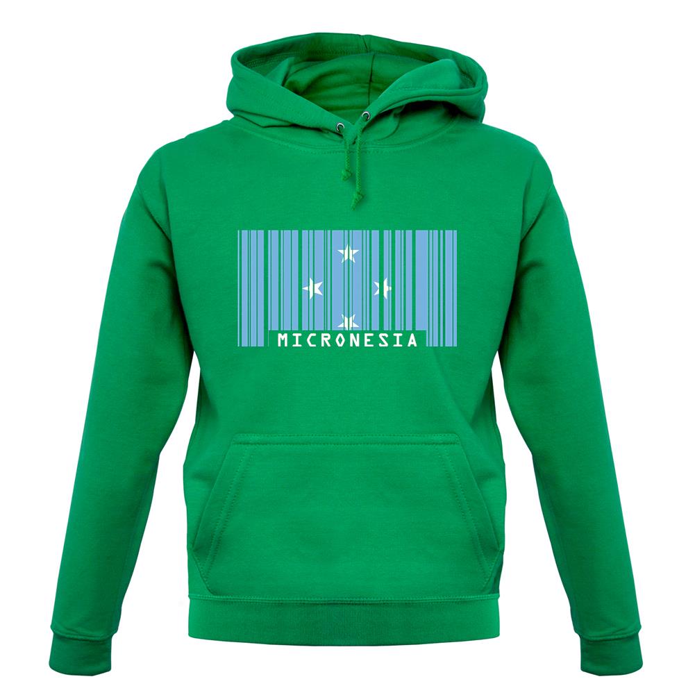 Micronesia Barcode Style Flag unisex hoodie Micronesia Barcode Style Flag unisex hoodie