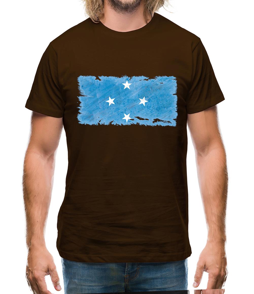Micronesia Grunge Style Flag Mens T-Shirt Micronesia Grunge Style Flag Mens T-Shirt