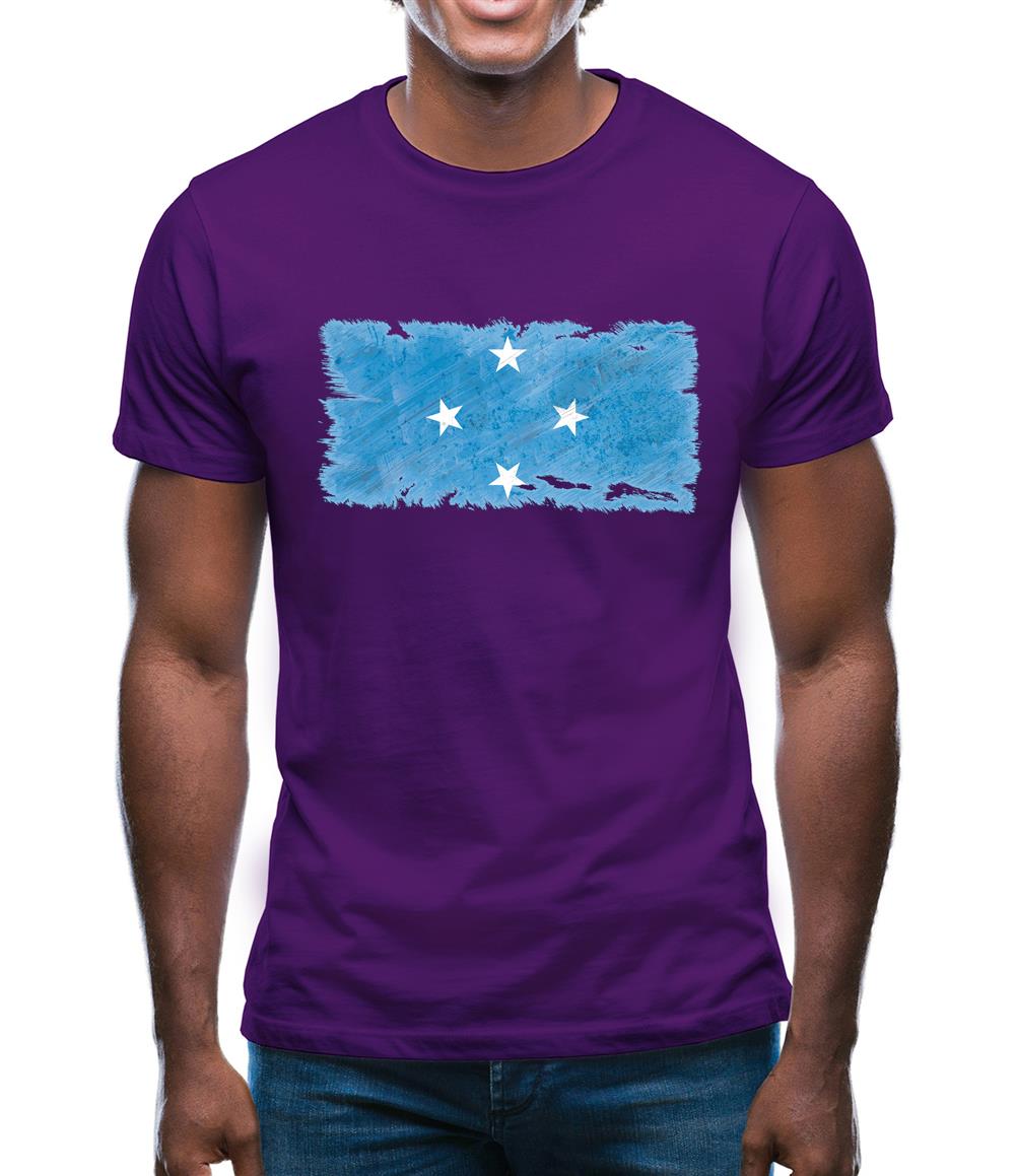 Micronesia Grunge Style Flag Mens T-Shirt Micronesia Grunge Style Flag Mens T-Shirt