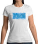 Micronesia Grunge Style Flag Womens T-Shirt Micronesia Grunge Style Flag Womens T-Shirt