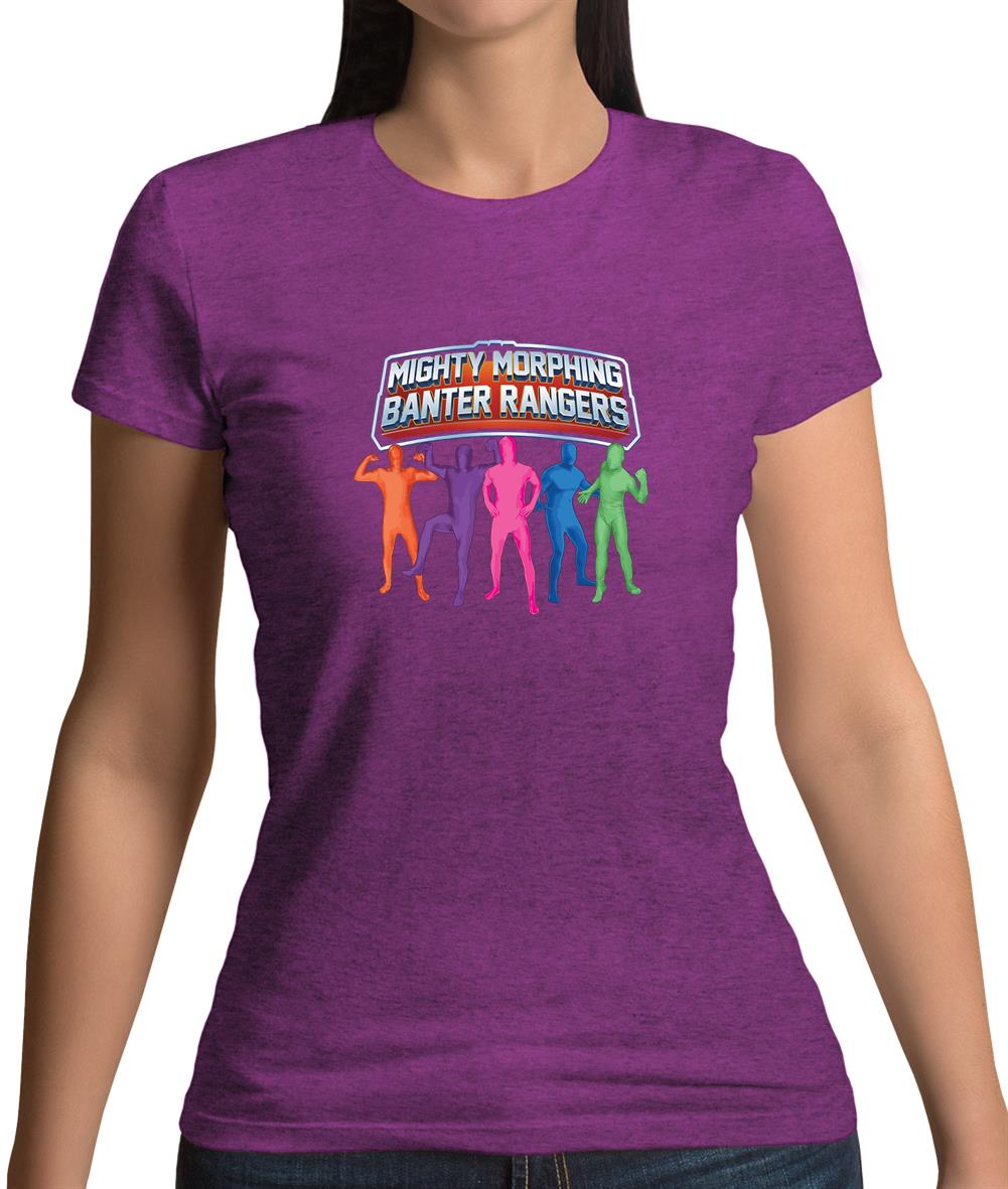 Mighty Morph Rangers Womens T-Shirt Mighty Morph Rangers Womens T-Shirt