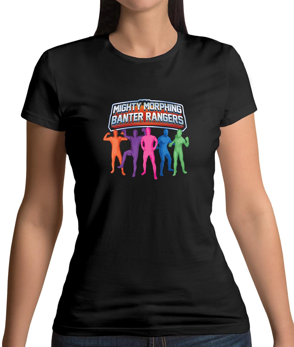 Mighty Morph Rangers Womens T-Shirt Mighty Morph Rangers Womens T-Shirt