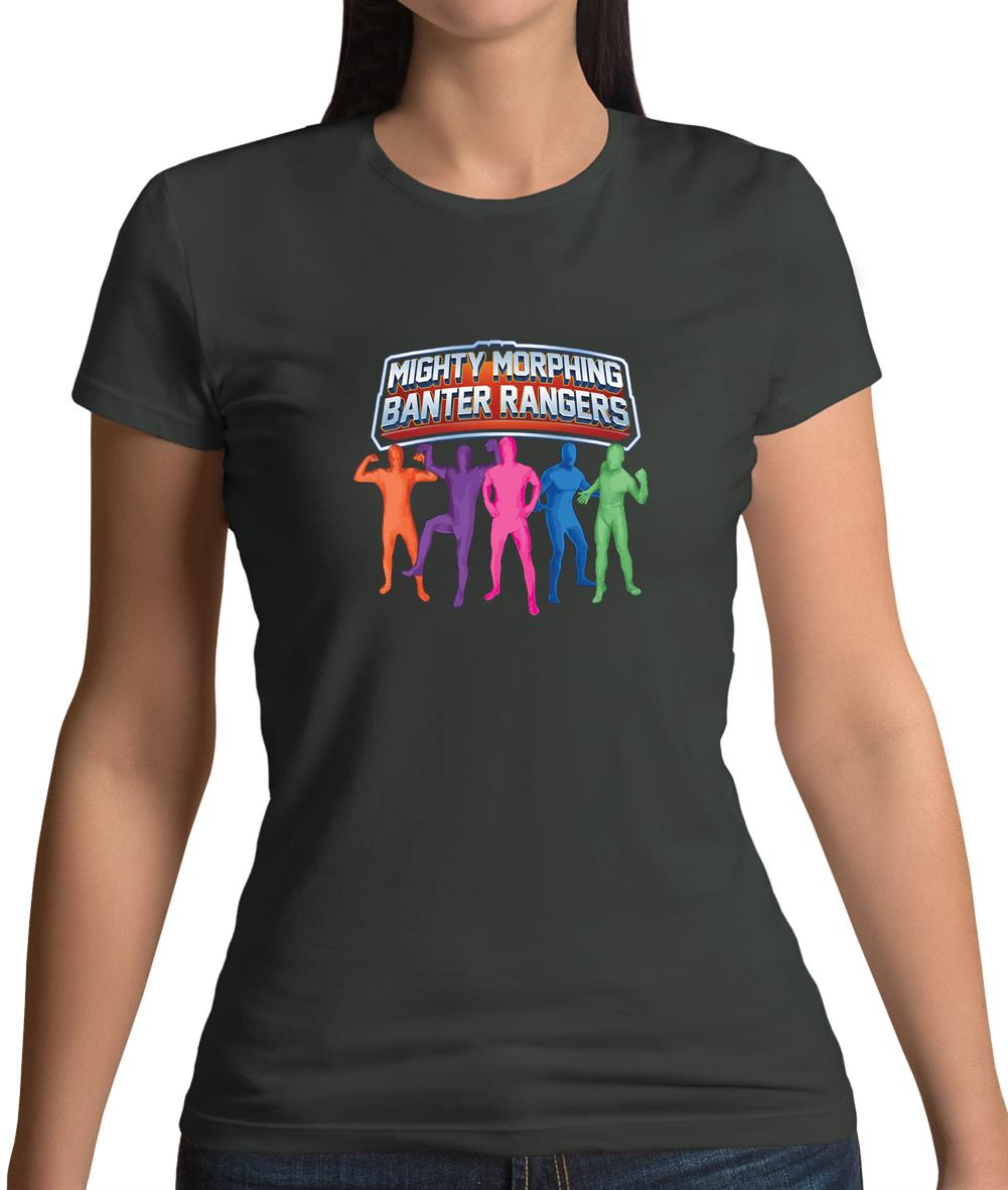 Mighty Morph Rangers Womens T-Shirt Mighty Morph Rangers Womens T-Shirt