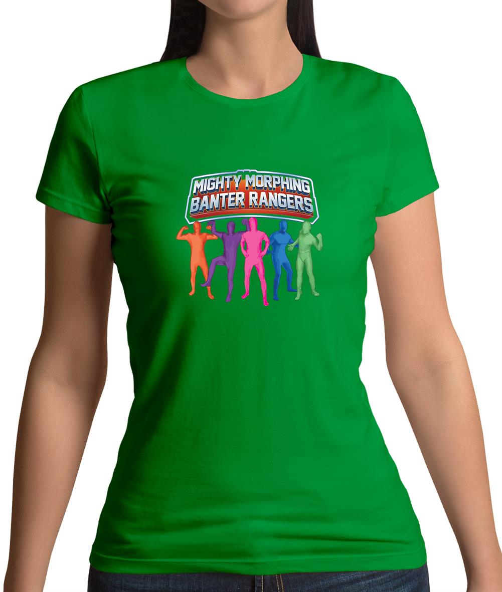 Mighty Morph Rangers Womens T-Shirt Mighty Morph Rangers Womens T-Shirt