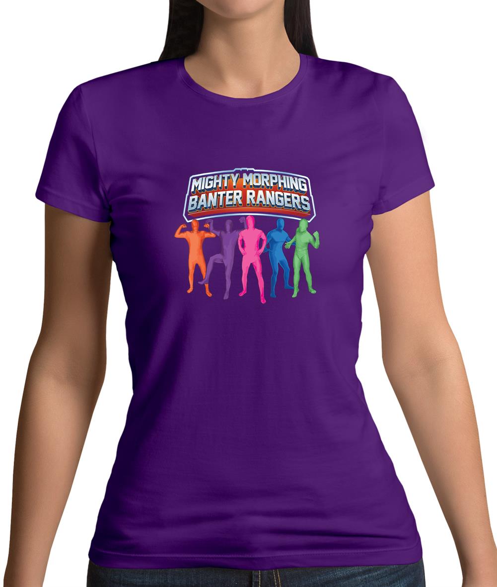 Mighty Morph Rangers Womens T-Shirt Mighty Morph Rangers Womens T-Shirt