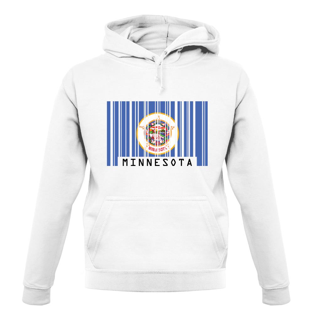 Minnesota Barcode Style Flag unisex hoodie Minnesota Barcode Style Flag unisex hoodie
