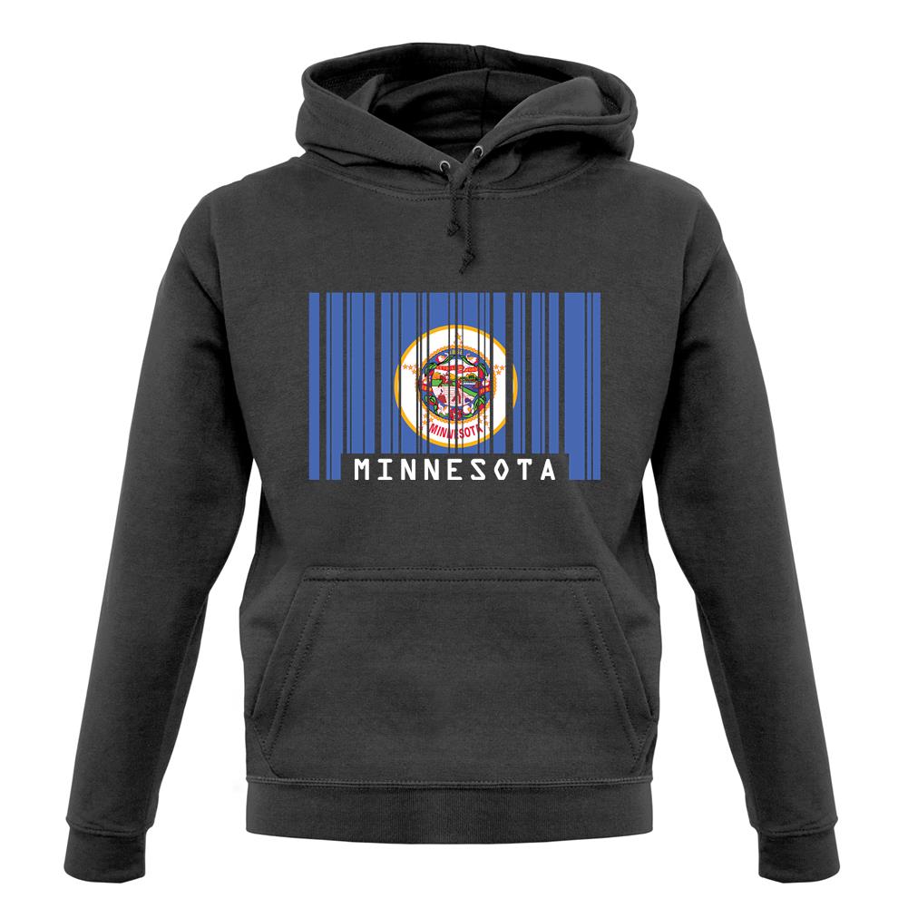 Minnesota Barcode Style Flag unisex hoodie Minnesota Barcode Style Flag unisex hoodie