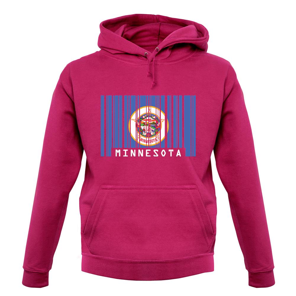 Minnesota Barcode Style Flag unisex hoodie Minnesota Barcode Style Flag unisex hoodie
