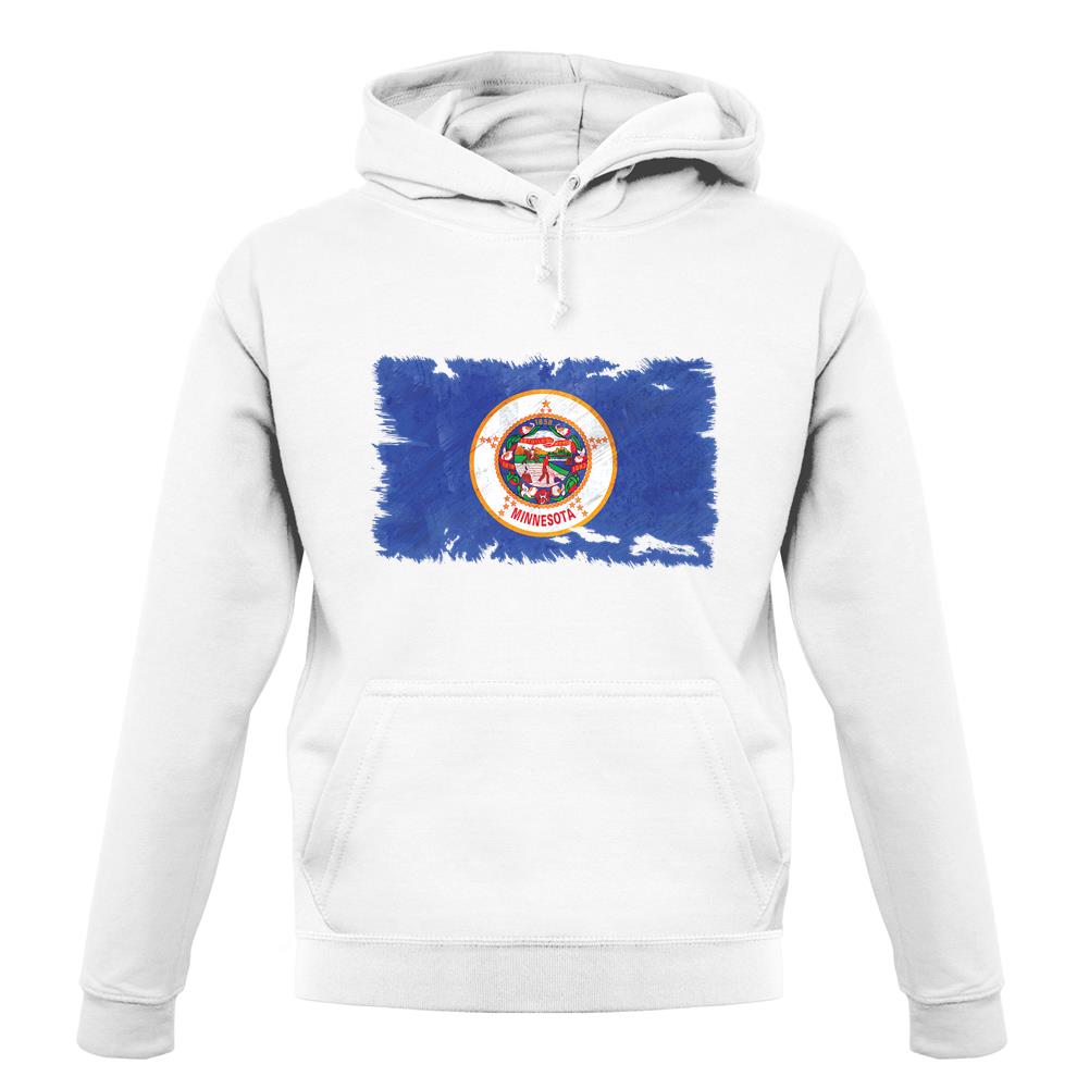 Minnesota Grunge Style Flag unisex hoodie Minnesota Grunge Style Flag unisex hoodie
