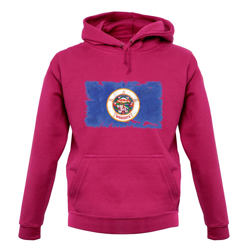 Minnesota Grunge Style Flag unisex hoodie Minnesota Grunge Style Flag unisex hoodie