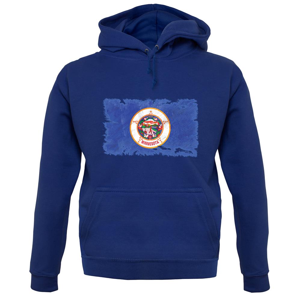 Minnesota Grunge Style Flag unisex hoodie Minnesota Grunge Style Flag unisex hoodie