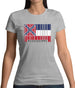 Mississippi Barcode Style Flag Womens T-Shirt Mississippi Barcode Style Flag Womens T-Shirt