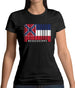 Mississippi Barcode Style Flag Womens T-Shirt Mississippi Barcode Style Flag Womens T-Shirt