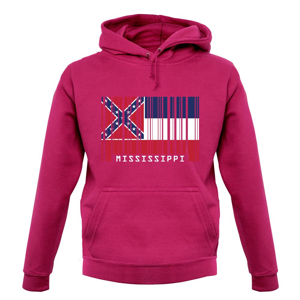 Mississippi Barcode Style Flag unisex hoodie Mississippi Barcode Style Flag unisex hoodie
