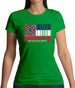 Mississippi Barcode Style Flag Womens T-Shirt Mississippi Barcode Style Flag Womens T-Shirt