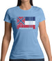 Mississippi Barcode Style Flag Womens T-Shirt Mississippi Barcode Style Flag Womens T-Shirt