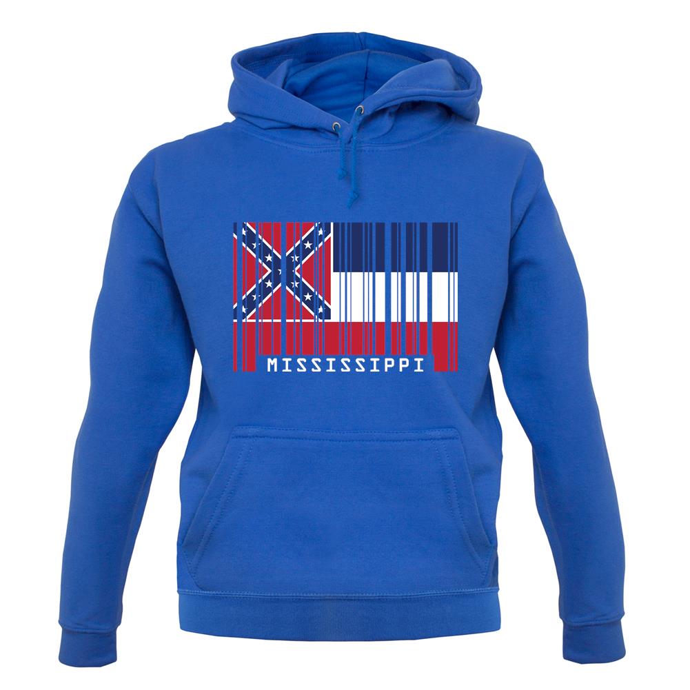 Mississippi Barcode Style Flag unisex hoodie Mississippi Barcode Style Flag unisex hoodie