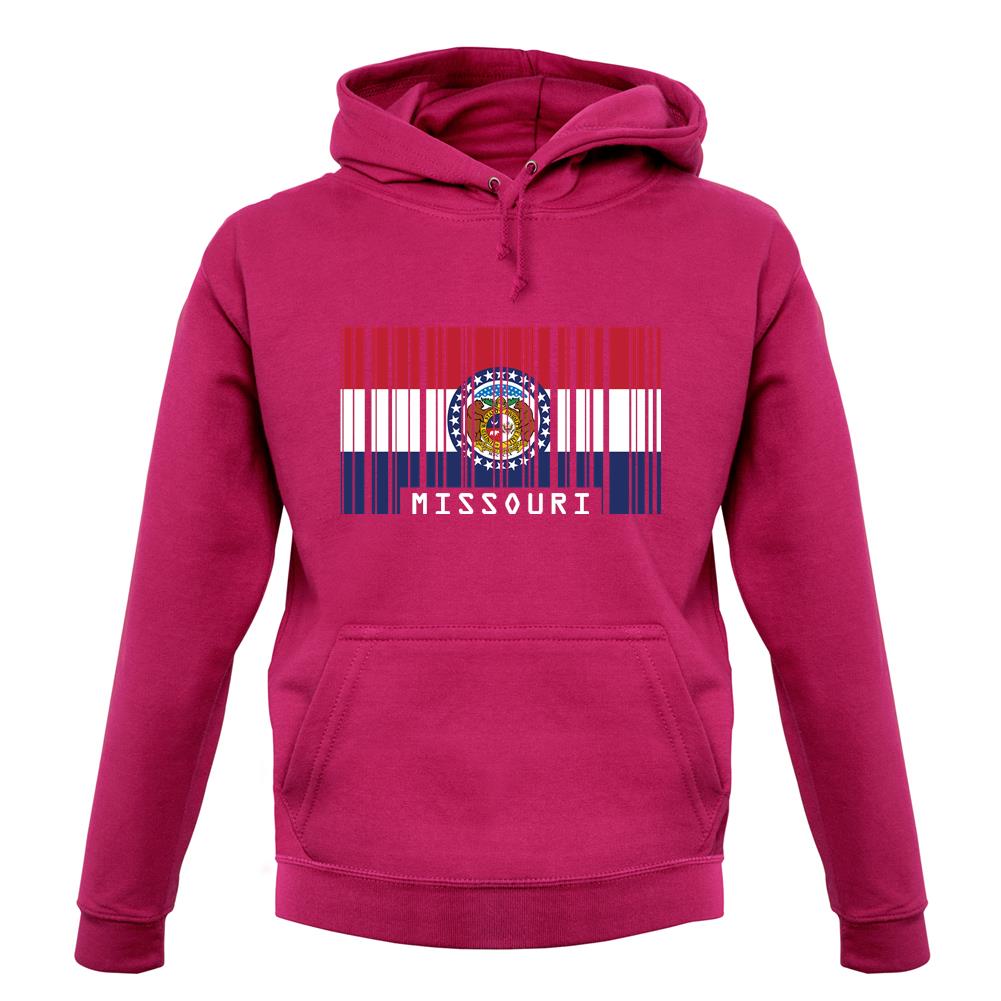 Missouri Barcode Style Flag unisex hoodie Missouri Barcode Style Flag unisex hoodie