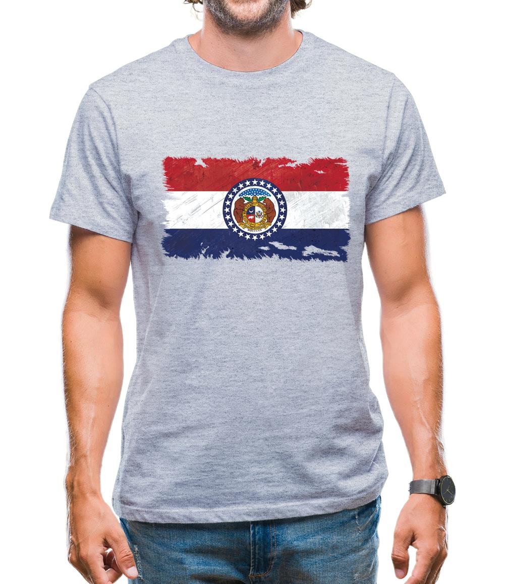 Missouri Grunge Style Flag Mens T-Shirt Missouri Grunge Style Flag Mens T-Shirt