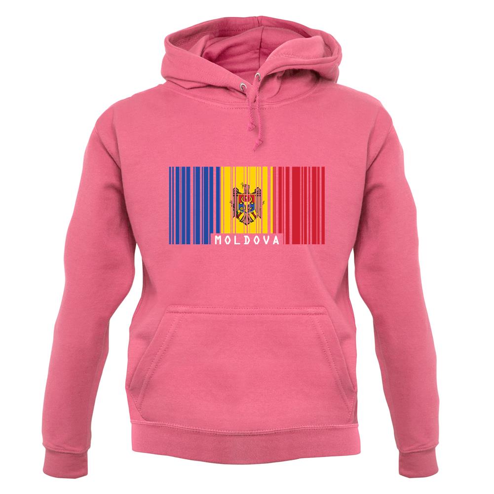 Moldova Barcode Style Flag unisex hoodie Moldova Barcode Style Flag unisex hoodie
