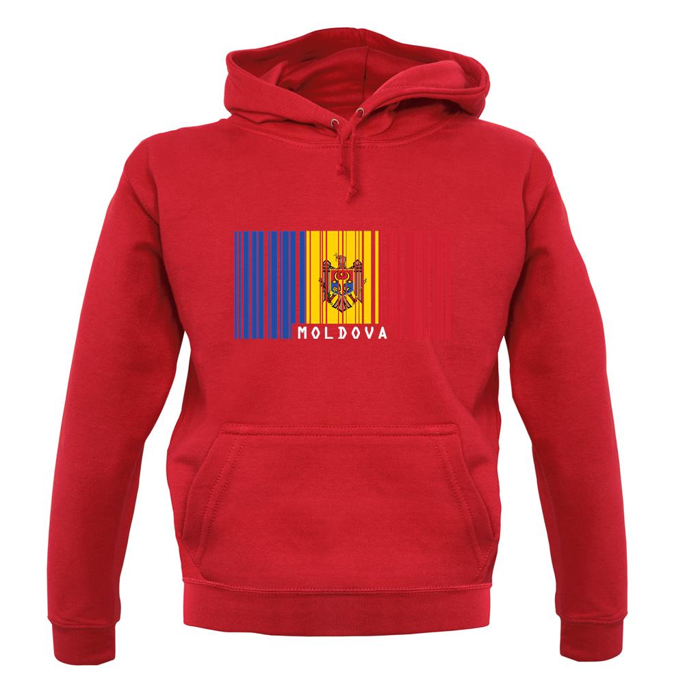 Moldova Barcode Style Flag unisex hoodie Moldova Barcode Style Flag unisex hoodie