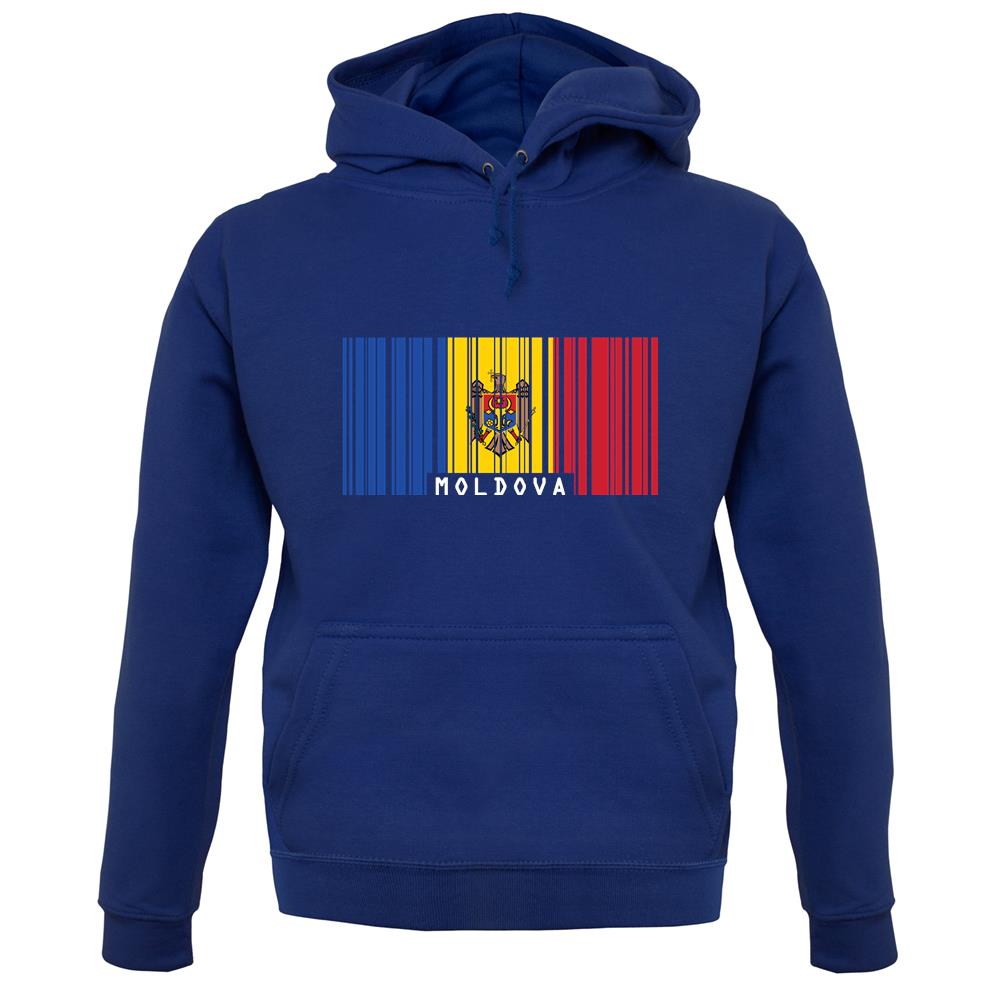 Moldova Barcode Style Flag unisex hoodie Moldova Barcode Style Flag unisex hoodie