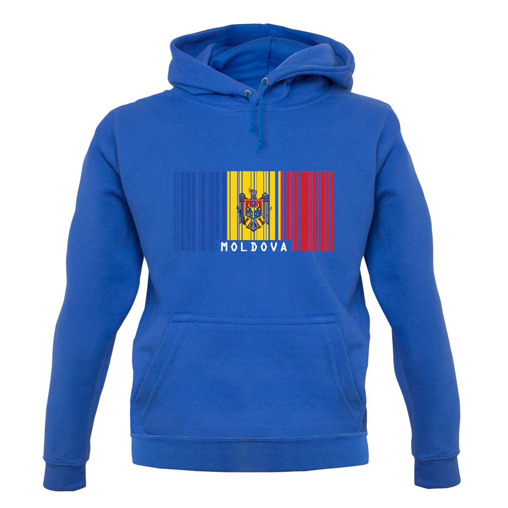 Moldova Barcode Style Flag unisex hoodie Moldova Barcode Style Flag unisex hoodie