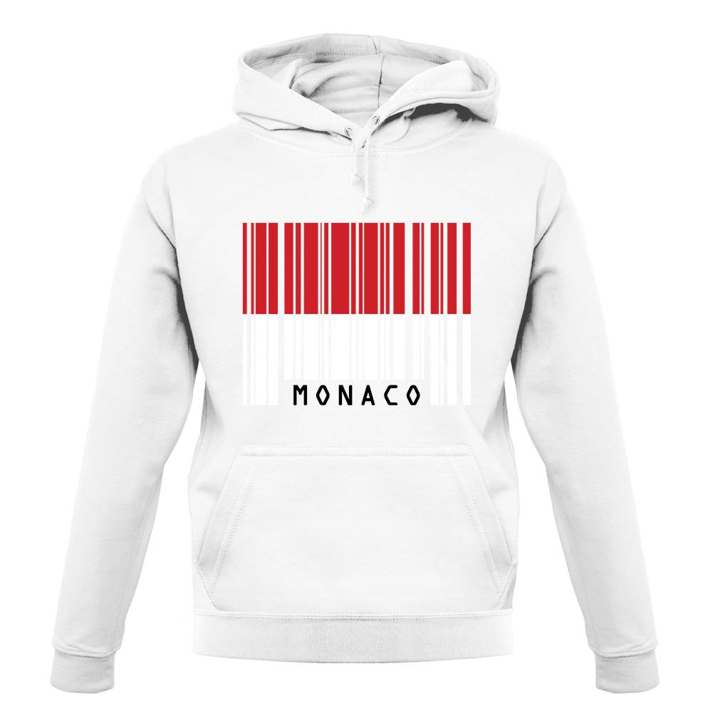 Monaco Barcode Style Flag unisex hoodie Monaco Barcode Style Flag unisex hoodie