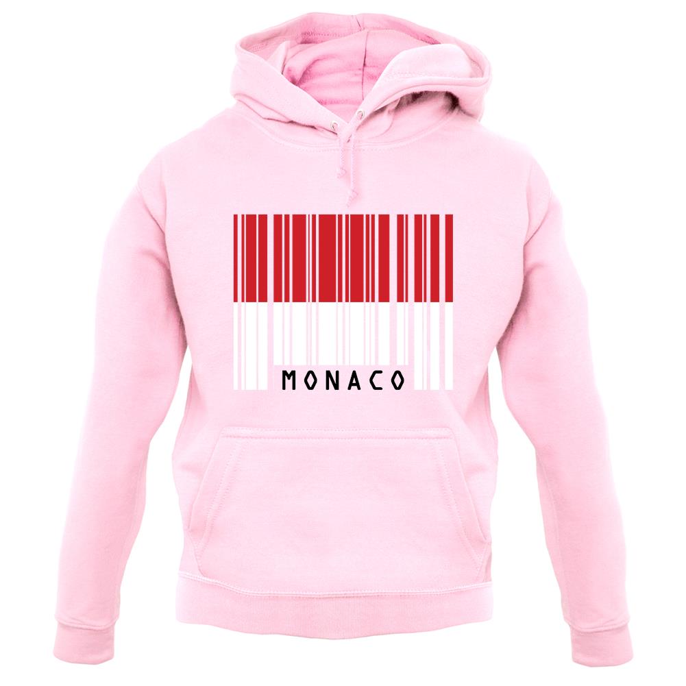 Monaco Barcode Style Flag unisex hoodie Monaco Barcode Style Flag unisex hoodie